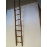 Eight rung ladder waxed for decorative use - Height 196cm