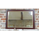 A modern bevelled mirror - 100cm x 70cm