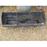 A cast iron trough - 92cm x 31cm x 29cm high