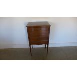 A Edwardian mahogany bank of filing drawers/cabinet - 36cm x 50cm x 87cm high