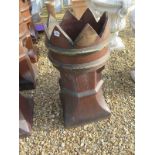 A 19th/20th century castle top chimney pot - Height 76cm