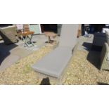 A Bramblecrest Sahara sun lounger with cushion