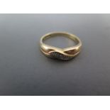 A 9ct yellow gold and single diamond ring size L - approx weight 1.