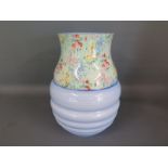 A Shelley Melody vase - Height 24cm x Diameter 18cm - in good condition