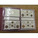 George VI coin collection - Bronzed, silver,