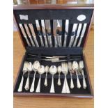 A plated Cooper Ludlam canteen of cutlery - 10 setting - in good condition