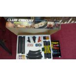A Scalextric set and various cars - Club Circuit,