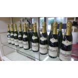 Nine bottles of 1983 Vouvray Methode Champenoise Brut sparkling wine each 75cl by Philippe Pouet