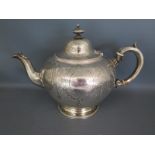 A silver teapot London 1858/59 - approx weight 21.