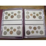 A complete date run of Queen Elizabeth British coins in special year jackets