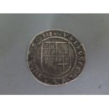 A James I hammered silver coin - Diameter 3cm