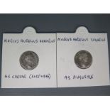 Two Roman coins,