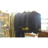 Naval Uniforms - A navy blue Great Coat, size across chest 40 inches,