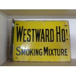 A double sided enamel sign Westwood Wills Gold Flake - 38cm x 28cm