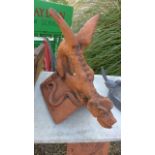 A small winged dragon roof ridge tile- Height 44cm x Length 46cm