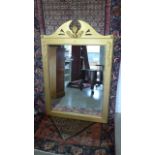 A gilt mirror with pineapple leaf motif - 119cm x 80cm