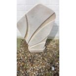 A hand carved contemporary Limestone sculpture - Height 79cm