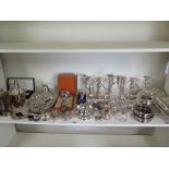 A good selection of plated ware