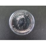 A Canadian fine silver maple leaf 5 Dollar coin 1994