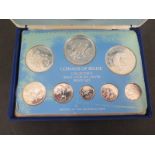 A Sterling silver proof set coinage of Belize