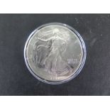 An American proof fine silver Eagle Dollar 1993