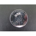 A Canadian fine silver maple leaf 5 Dollar coin 1995