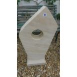 An abstract limestone sculpture - Height 60cm