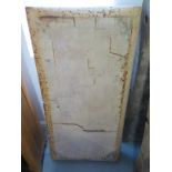 A vintage butchers block top - 122cm x 61cm - varying in thickness