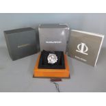 A gentleman's stainless steel chronograph automatic MOV45216 Baume & Mercier Geneve 1830 wristwatch,