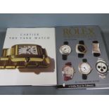 A Cartier book The Tank Watch by Franco Cologni and a book on Rolex wristwatches by James M Dowling