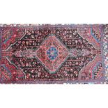 A hand knotted Hamadan rug - 1.71m x 1.