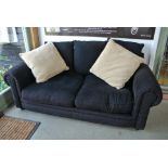 An upholstered two seater sofa - Width 193cm x Depth 94cm