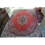 A hand knotted Meshad rug - 3.17m x 2.