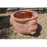 A terracotta garden planter - Diameter 40cm x Height 32cm