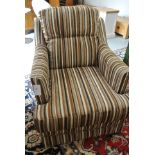 A modern upholstered chair purchased from Elphicks in Huntingdon - as new