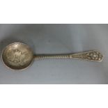 A Russian silver coin spoon marks for Moscow - approx weight 1 troy oz