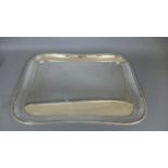 A silver tray - 30cm x 22cm - London 1857/58 - maker RP - approx weight 16.