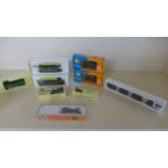 Five 00/009 Gauge Locomotives - PECO James Loco Body Kit - boxed,