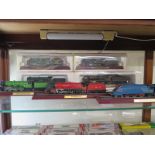 A small quantity of OO gauge rolling stock and accessories including diesel loco and steam loco