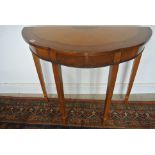 A good quality modern hall table with burr walnut veneers - Width 91cm x Height 80cm