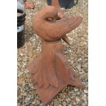 A terracotta dove roof tile - Height 42cm