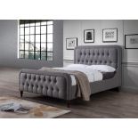 A good quality Hyatt upholstered 5ft bed