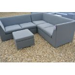 A Bramblecrest all weather textaline L shaped modular sofa