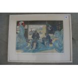 Lithograph by Sven Ljungberg (Sweden 1913-2010) 50cm x 60cm including frame - 186 of 200