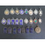 A quantity of silver bronze sporting medals,