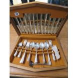 A silver plated 50 piece cutlery service