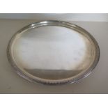 A silver tray Birmingham 1976 BES Co - Diameter 31cm - approx weight 25.