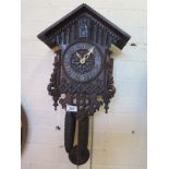 A late 19th Century black forest wall cuckoo clock
