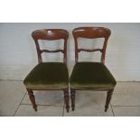 A pair of 19th Century side chairs