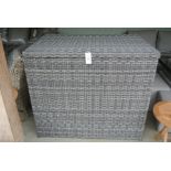 A grey Katie Blake Seville cushion box - Width 120cm x Depth 80cm x Height 104cm